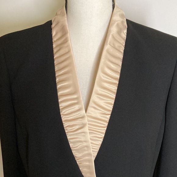 KASPER Jacket Blazer Black & Cream Blazer Jacket - Picture 5 of 14